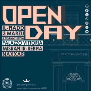Open Day - 3 ta' Marzu