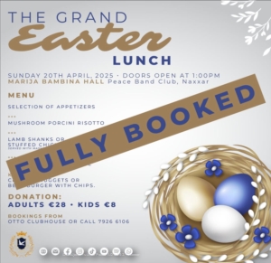 The Grand Easter Lunch - 20 ta' April