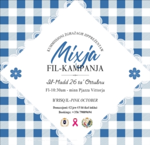 Mixja fil-kampanja b'risq il-Pink October - 26 ta' Ottubru