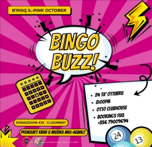 Bingo Buzz b'risq il-Pink October - 24 ta' Ottubru