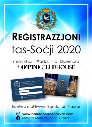 Reġistrazzjoni tas-Soċji 2020 