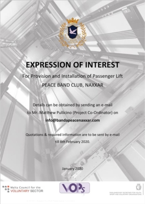 Expression of Interest: For Provision and Installation of Passenger Lift