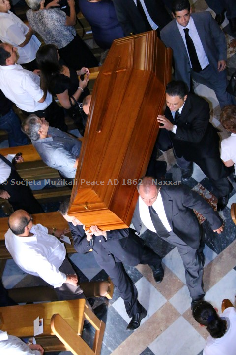 Il-Funeral tas-sur John DeBono (ex-President, ex-Membru tal-Kumitat Ċentrali u ex-Bandist)
