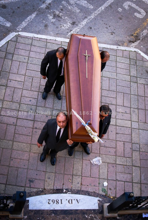 Il-Funeral tan-Nutar Joseph Spiteri; Tingħata l-aħħar tislima minngħand is-Soċjeta Mużikali Peace 