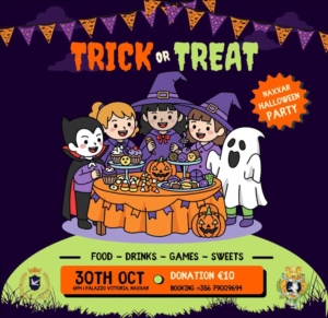 Halloween Party – Trick or Treat - 30 ta' Ottubru